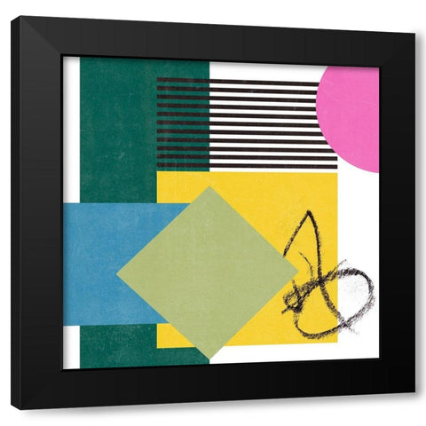 Pianist III Black Modern Wood Framed Art Print with Double Matting by Wang, Melissa