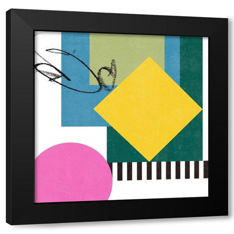 Pianist IV Black Modern Wood Framed Art Print with Double Matting by Wang, Melissa