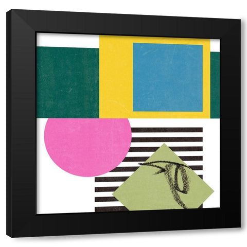 Pianist VII Black Modern Wood Framed Art Print with Double Matting by Wang, Melissa