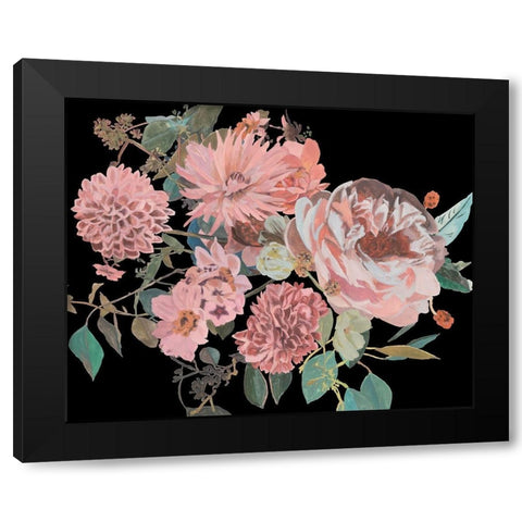 Night Blooming Flowers I Black Modern Wood Framed Art Print with Double Matting by Wang, Melissa