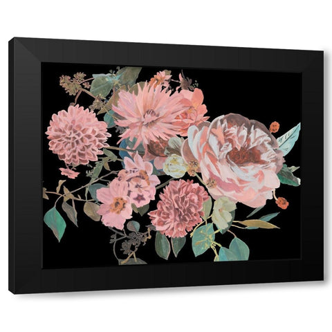 Night Blooming Flowers I Black Modern Wood Framed Art Print by Wang, Melissa