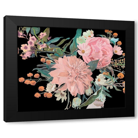 Night Blooming Flowers II Black Modern Wood Framed Art Print with Double Matting by Wang, Melissa