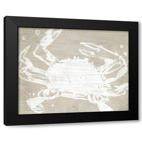 Weathered Crab II Black Modern Wood Framed Art Print by Vess, June Erica