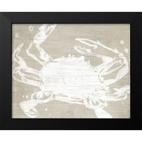 Weathered Crab II Black Modern Wood Framed Art Print by Vess, June Erica