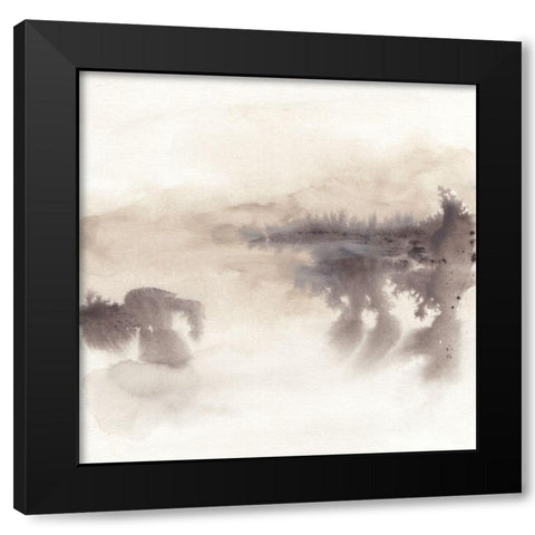 Shadowscape I Black Modern Wood Framed Art Print with Double Matting by Vess, June Erica