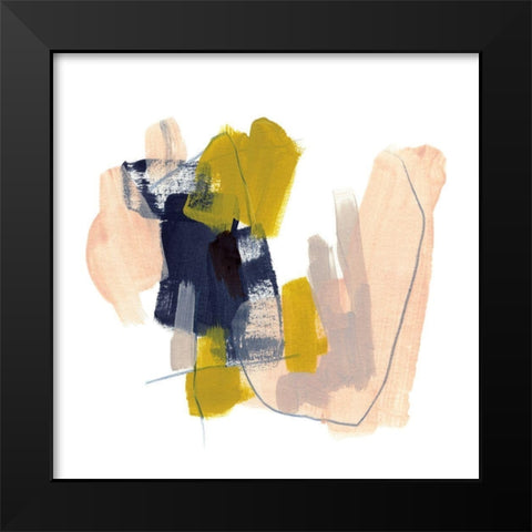 Mosaic Boundary I Black Modern Wood Framed Art Print by Vess, June Erica