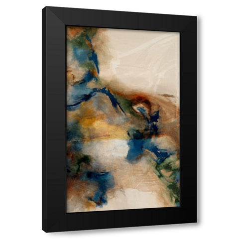 Merge I Black Modern Wood Framed Art Print by Jasper, Sisa