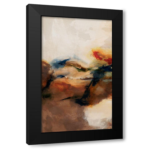 Merge II Black Modern Wood Framed Art Print by Jasper, Sisa