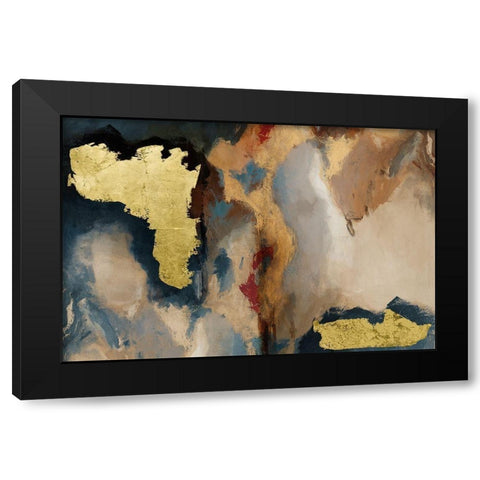 Overture Black Modern Wood Framed Art Print with Double Matting by Jasper, Sisa