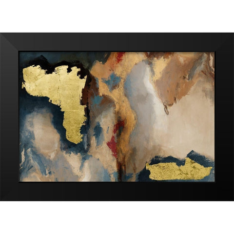 Overture Black Modern Wood Framed Art Print by Jasper, Sisa