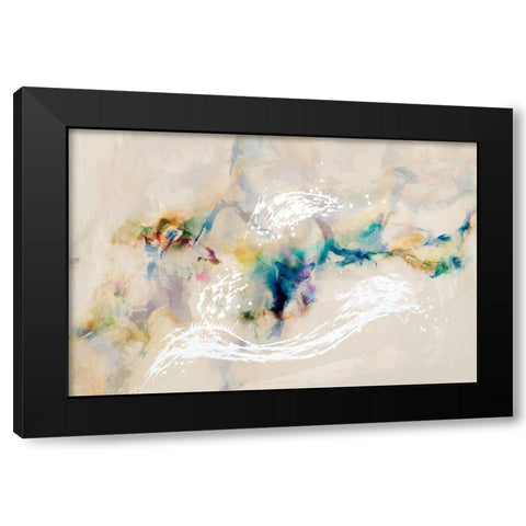 Stardust Black Modern Wood Framed Art Print by Jasper, Sisa
