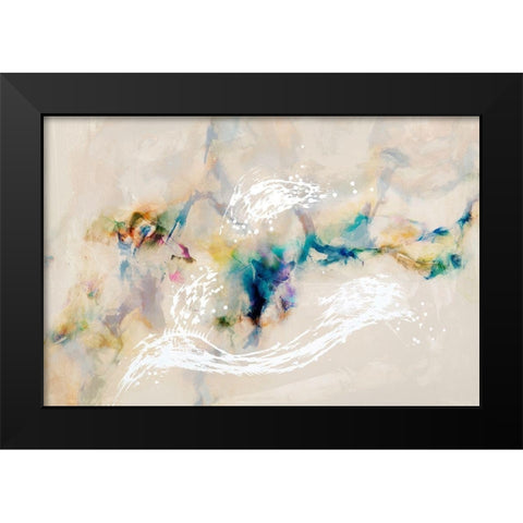 Stardust Black Modern Wood Framed Art Print by Jasper, Sisa