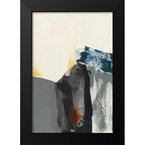 Obscure Abstract I Black Modern Wood Framed Art Print by Jasper, Sisa