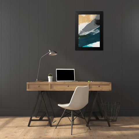Obscure Abstract IV Black Modern Wood Framed Art Print by Jasper, Sisa