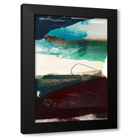 Obscure Abstract V Black Modern Wood Framed Art Print by Jasper, Sisa