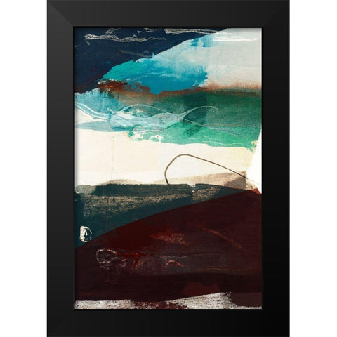Obscure Abstract V Black Modern Wood Framed Art Print by Jasper, Sisa