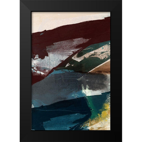 Obscure Abstract VI Black Modern Wood Framed Art Print by Jasper, Sisa