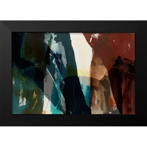 Obscure Abstract VII Black Modern Wood Framed Art Print by Jasper, Sisa