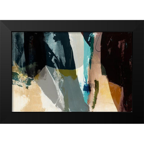 Obscure Abstract VIII Black Modern Wood Framed Art Print by Jasper, Sisa