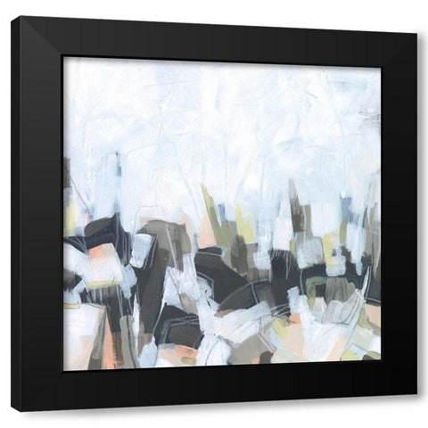 Geode Constellations I Black Modern Wood Framed Art Print with Double Matting by Vess, June Erica