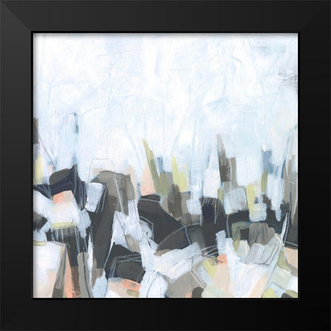 Geode Constellations I Black Modern Wood Framed Art Print by Vess, June Erica