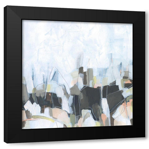Geode Constellations II Black Modern Wood Framed Art Print by Vess, June Erica