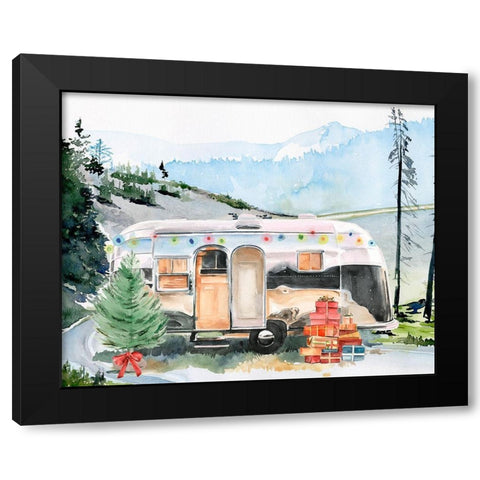 Holiday Vacation I Black Modern Wood Framed Art Print by Parker, Jennifer Paxton