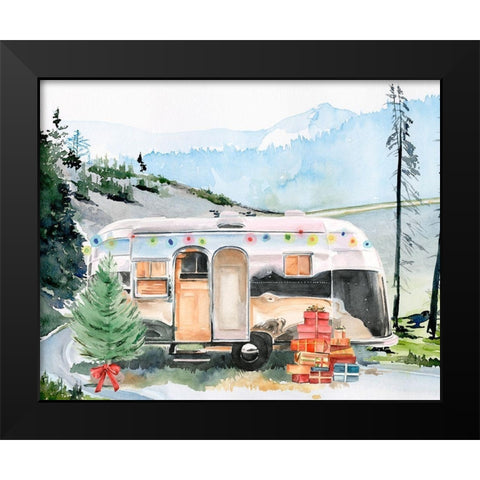 Holiday Vacation I Black Modern Wood Framed Art Print by Parker, Jennifer Paxton