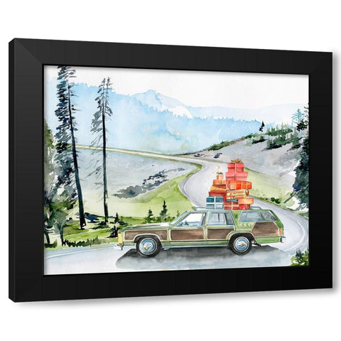 Holiday Vacation II Black Modern Wood Framed Art Print by Parker, Jennifer Paxton