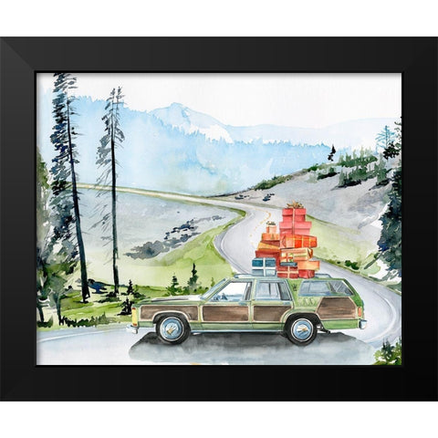 Holiday Vacation II Black Modern Wood Framed Art Print by Parker, Jennifer Paxton