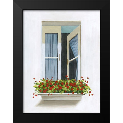 Through the Drapes I Black Modern Wood Framed Art Print by Popp, Grace