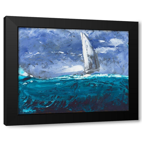 Sail Ho I Black Modern Wood Framed Art Print by Longley, Alicia