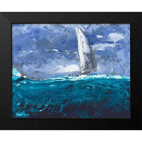 Sail Ho I Black Modern Wood Framed Art Print by Longley, Alicia