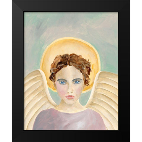 Angels Among Us I Black Modern Wood Framed Art Print by Moore, Regina