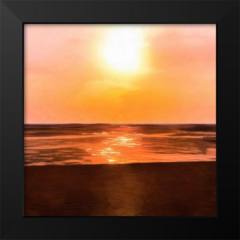 Sunset Dreams I Black Modern Wood Framed Art Print by Saunders, Alonzo