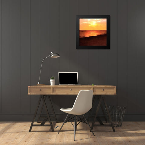 Sunset Dreams II Black Modern Wood Framed Art Print by Saunders, Alonzo