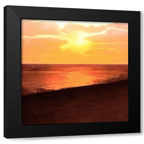 Sunset Dreams II Black Modern Wood Framed Art Print by Saunders, Alonzo