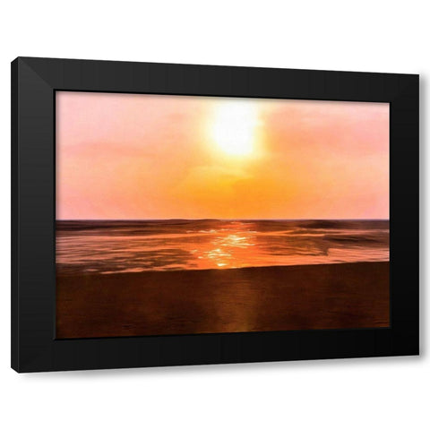 Sunset Dreams III Black Modern Wood Framed Art Print with Double Matting by Saunders, Alonzo