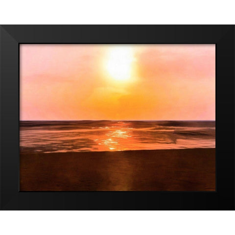 Sunset Dreams III Black Modern Wood Framed Art Print by Saunders, Alonzo