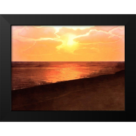 Sunset Dreams IV Black Modern Wood Framed Art Print by Saunders, Alonzo