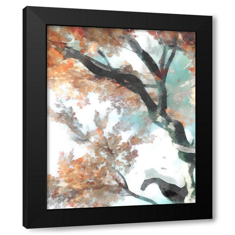 Fall Tree II Black Modern Wood Framed Art Print by Saunders, Alonzo