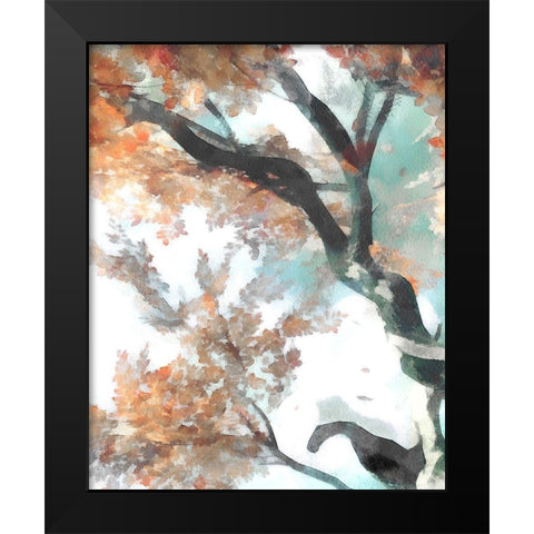 Fall Tree II Black Modern Wood Framed Art Print by Saunders, Alonzo