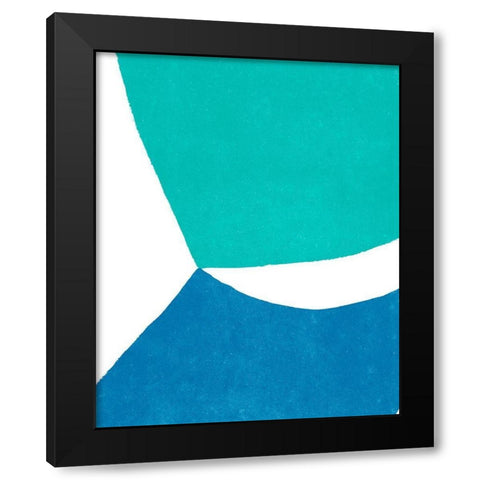 Color Cuts I Black Modern Wood Framed Art Print with Double Matting by Vess, June Erica