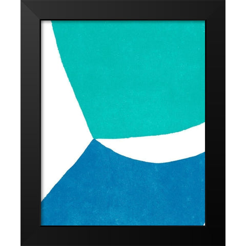 Color Cuts I Black Modern Wood Framed Art Print by Vess, June Erica