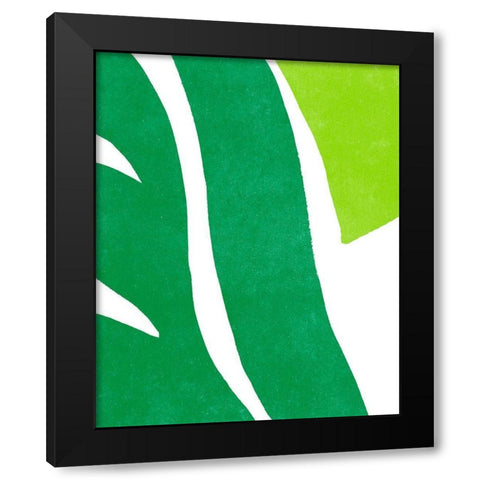 Color Cuts II Black Modern Wood Framed Art Print with Double Matting by Vess, June Erica