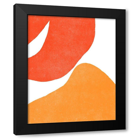 Color Cuts III Black Modern Wood Framed Art Print with Double Matting by Vess, June Erica