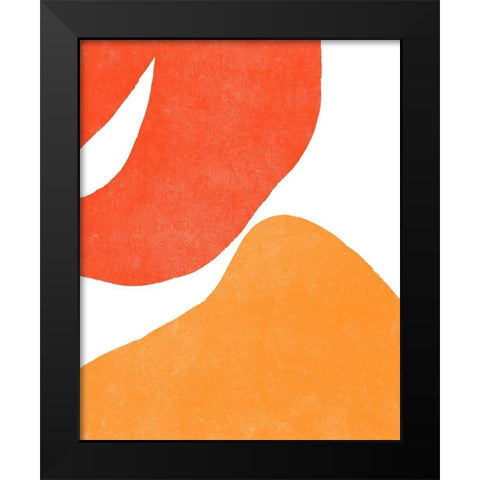 Color Cuts III Black Modern Wood Framed Art Print by Vess, June Erica