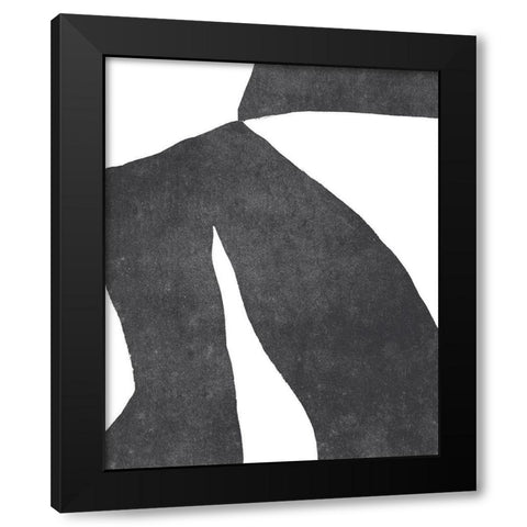 Color Cuts IV Black Modern Wood Framed Art Print with Double Matting by Vess, June Erica
