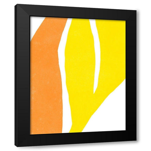 Color Cuts V Black Modern Wood Framed Art Print with Double Matting by Vess, June Erica