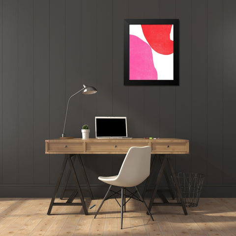 Color Cuts VI Black Modern Wood Framed Art Print by Vess, June Erica